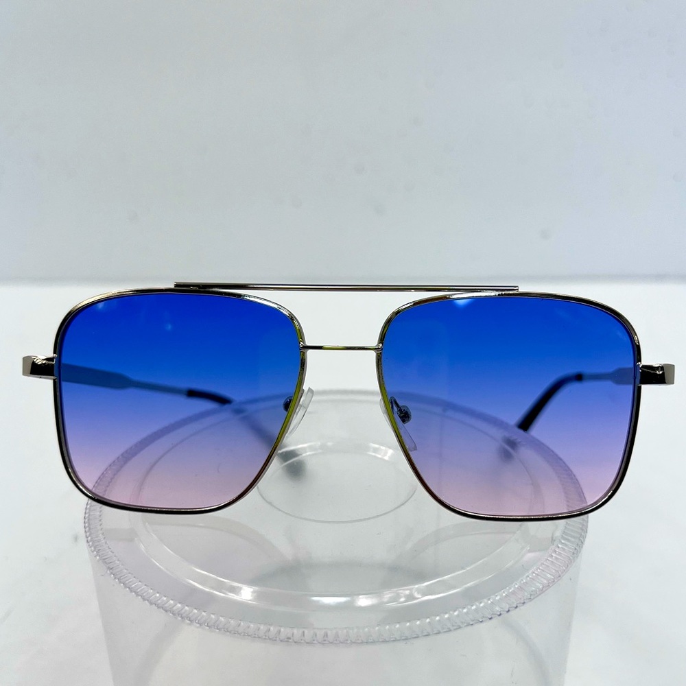 JOHN VARVANTOS UNISEX SILVER METAL SUNGLASSES,TRANSITION LENSE FROM LIGHT 2 DARK